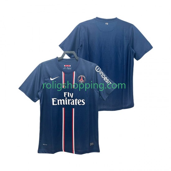 Fotbollströja Paris Saint-Germain 2012 2013 Retro Män Hemmaställ Kort ärm