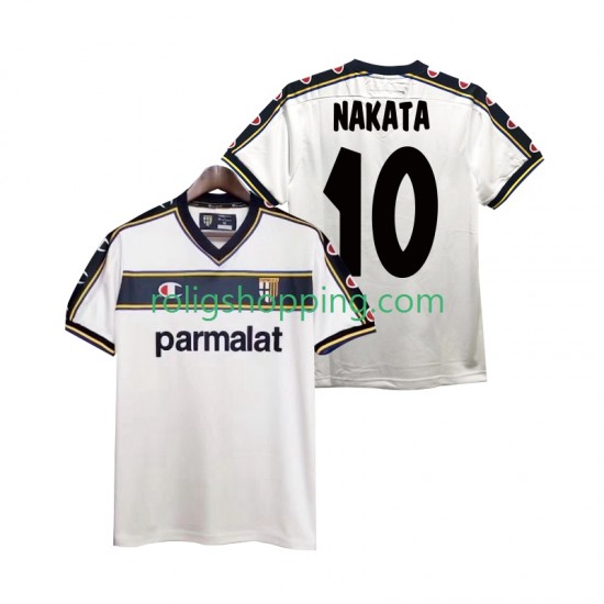 Fotbollströja Parma NAKATA 10 2002 2003 Retro Män Bortaställ Kort ärm