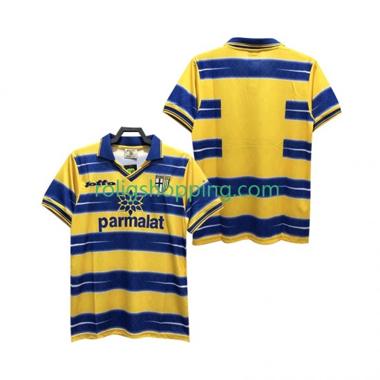 Fotbollströja Parma 1998 Retro Män Hemmaställ 1999 Kort ärm