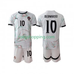 Fotbollströja Portugal Bernardo Silva 10 Barn Bortaställ 2025-2026 Kort ärm