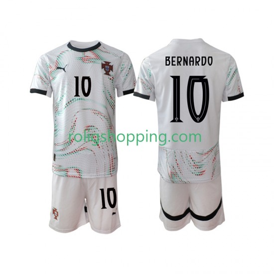 Fotbollströja Portugal Bernardo Silva 10 Barn Bortaställ 2025-2026 Kort ärm