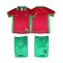 Fotbollströja Portugal 1998 Retro Barn Hemmaställ Kort ärm