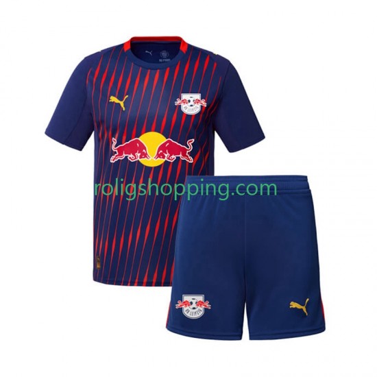 Fotbollströja RB Leipzig Barn Bortaställ 2025-2026 Kort ärm