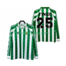 Fotbollströja Real Betis FINIDI 25 1996 1997 Retro Män Hemmaställ Lång ärm