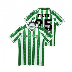 Fotbollströja Real Betis FINIDI 25 1996 1997 Retro Män Hemmaställ Kort ärm
