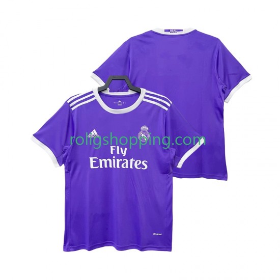 Fotbollströja Real Madrid 2016 2017 Retro Män Bortaställ Kort ärm