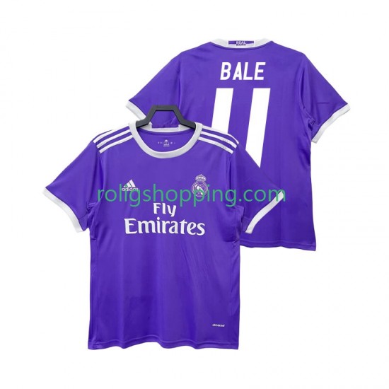 Fotbollströja Real Madrid BALE 11 2016 2017 Retro Män Bortaställ Kort ärm