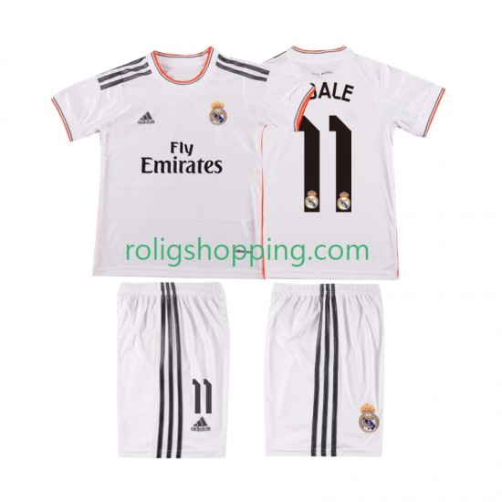 Fotbollströja Real Madrid BALE 11 2013 2014 Retro Barn Hemmaställ Kort ärm