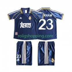 Fotbollströja Real Madrid BECERHAM 23 1998 Retro Barn Tredjeställ 1999 Kort ärm