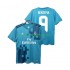 Fotbollströja Real Madrid BENZEMA 9 2017 2018 Retro Män Tredjeställ Kort ärm