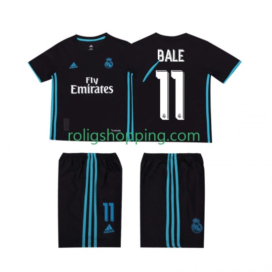 Fotbollströja Real Madrid Bale 11 2017 2018 Retro Barn Bortaställ Kort ärm