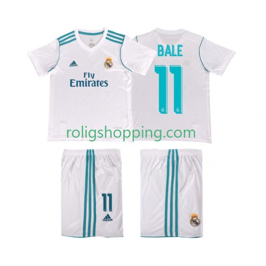 Fotbollströja Real Madrid Bale 11 2017 2018 Retro Barn Hemmaställ Kort ärm