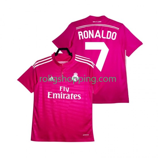 Fotbollströja Real Madrid Cristiano Ronaldo 7 2014 2015 Retro Män Bortaställ Kort ärm