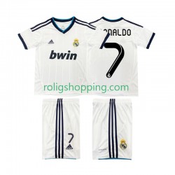 Fotbollströja Real Madrid Cristiano Ronaldo 7 2012 2013 Retro Barn Hemmaställ Kort ärm