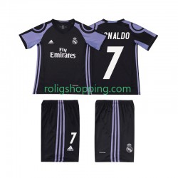 Fotbollströja Real Madrid Cristiano Ronaldo 7 2016 2017 Retro Barn Tredjeställ Kort ärm