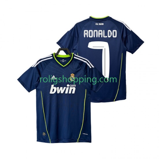 Fotbollströja Real Madrid Cristiano Ronaldo 7 Retro Män Bortaställ 2011 2010 Kort ärm