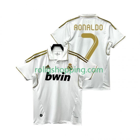 Fotbollströja Real Madrid Cristiano Ronaldo 7 2012 Retro Män Hemmaställ 2011 Kort ärm
