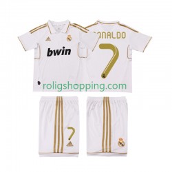 Fotbollströja Real Madrid Cristiano Ronaldo 7 2012 Retro Barn Hemmaställ 2011 Kort ärm
