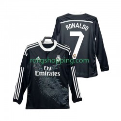 Fotbollströja Real Madrid Cristiano Ronaldo 7 2014 2015 Retro Män Tredjeställ Lång ärm