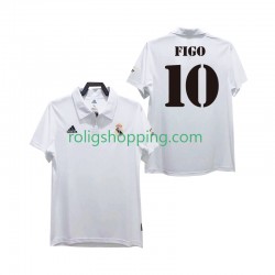 Fotbollströja Real Madrid FIGO 10 2002 2003 Retro Män Hemmaställ Kort ärm