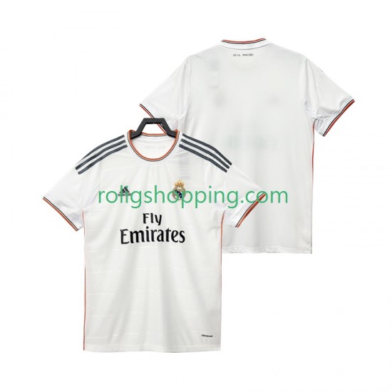 Fotbollströja Real Madrid 2013 2014 Retro Män Hemmaställ Kort ärm