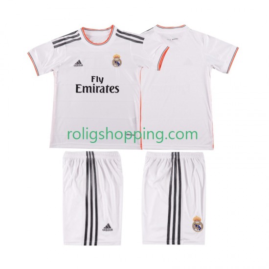 Fotbollströja Real Madrid 2013 2014 Retro Barn Hemmaställ Kort ärm