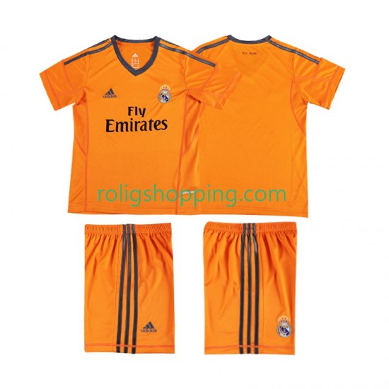Fotbollströja Real Madrid 2013 2014 Retro Barn Tredjeställ Kort ärm