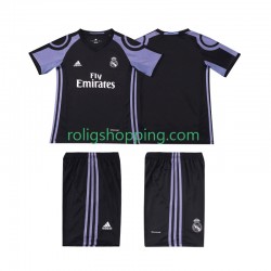 Fotbollströja Real Madrid 2016 2017 Retro Barn Tredjeställ Kort ärm