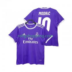Fotbollströja Real Madrid Modrić LUCA 10 2016 2017 Retro Män Bortaställ Kort ärm