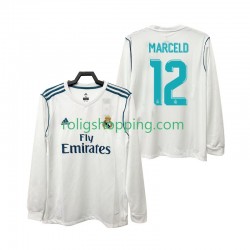 Fotbollströja Real Madrid MARCELD 12 2017 2018 Retro Män Hemmaställ Lång ärm