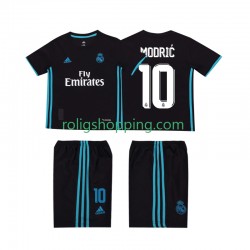 Fotbollströja Real Madrid Modrić 10 2017 2018 Retro Barn Bortaställ Kort ärm