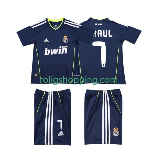 Fotbollströja Real Madrid PAUL 7 Retro Barn Bortaställ 2011 2010 Kort ärm