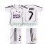 Fotbollströja Real Madrid RAUL 7 2007 Retro Barn Hemmaställ 2006 Kort ärm