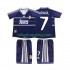 Fotbollströja Real Madrid RAUL 7 1998 Retro Barn Bortaställ 1999 Kort ärm