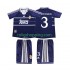 Fotbollströja Real Madrid ROBERTO CARLOS 3 1998 Retro Barn Bortaställ 1999 Kort ärm