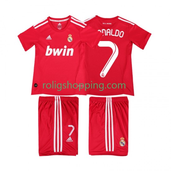 Fotbollströja Real Madrid RONALDO 7 2012 Retro Barn Tredjeställ 2011 Kort ärm