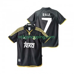 Fotbollströja Real Madrid Raul 7 2001 Retro Män Bortaställ 1999 Kort ärm