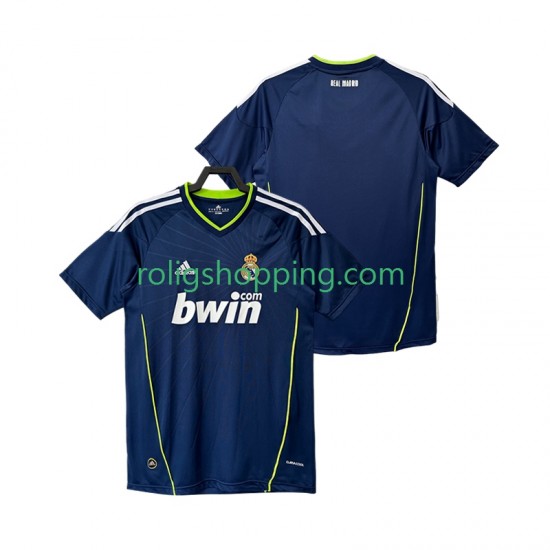 Fotbollströja Real Madrid Retro Män Bortaställ 2011 2010 Kort ärm