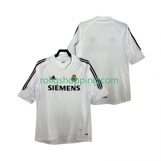 Fotbollströja Real Madrid 2005 Retro Män Hemmaställ 2006 Kort ärm