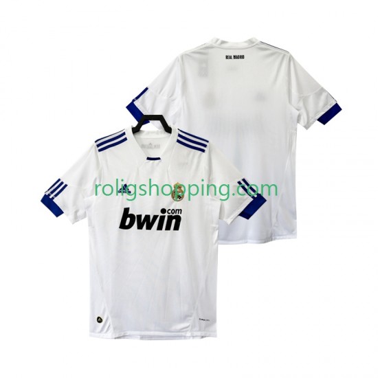 Fotbollströja Real Madrid Retro Män Hemmaställ 2011 2010 Kort ärm