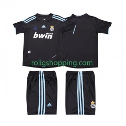 Fotbollströja Real Madrid 2009 Retro Barn Bortaställ 2010 Kort ärm