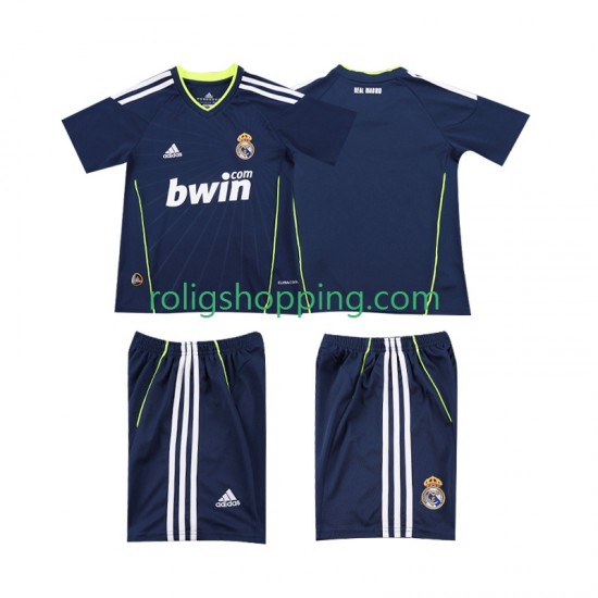 Fotbollströja Real Madrid Retro Barn Bortaställ 2011 2010 Kort ärm