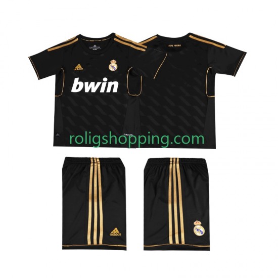 Fotbollströja Real Madrid 2012 Retro Barn Bortaställ 2011 Kort ärm