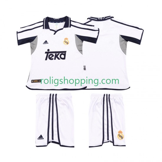 Fotbollströja Real Madrid 2001 2002 Retro Barn Hemmaställ Kort ärm