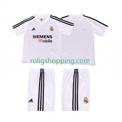 Fotbollströja Real Madrid 20025 Retro Barn Hemmaställ 2004 Kort ärm
