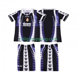 Fotbollströja Real Madrid 1997 1998 Retro Barn Tredjeställ Kort ärm