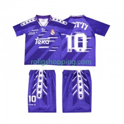 Fotbollströja Real Madrid TOTTI 10 1996 Retro Barn Bortaställ 1994 Kort ärm