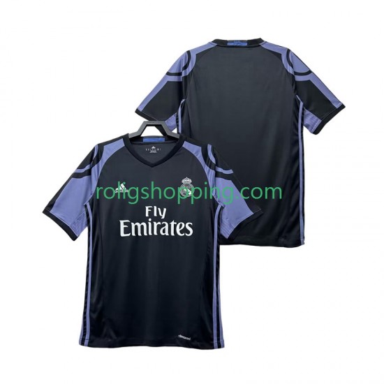 Fotbollströja Real Madrid 2016 2017 Retro Män Tredjeställ Kort ärm