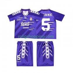 Fotbollströja Real Madrid ZIDANE 5 1996 Retro Barn Bortaställ 1994 Kort ärm