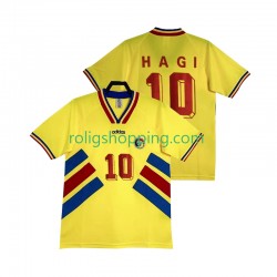 Fotbollströja Rumänien Hagi 10 Retro Män Hemmaställ 1994 Kort ärm